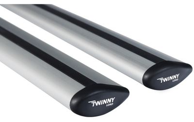 Twinny Load Dakdragerset fly bar 100 kg 124 cm aluminium zilver
