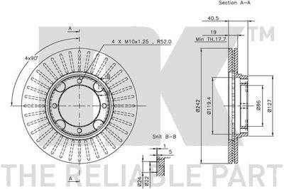 Remschijf SET-Artikel k24, Remschijftype: Geventileerd: , u.a. für Mazda