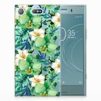 Sony Xperia XZ1 Compact | TPU Case | Orchidee Groen Sony Xperia XZ1 Compact | TPU Case | Orchidee Groen