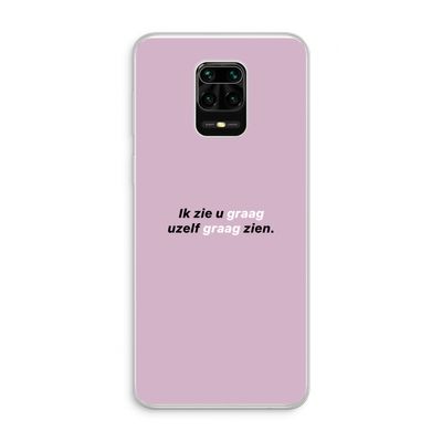 uzelf graag zien: Xiaomi Redmi Note 10 Lite Transparant Hoesje