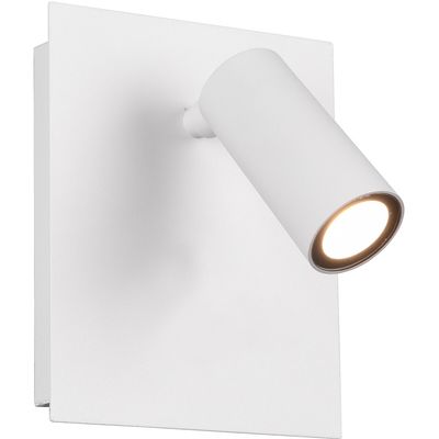 LED Tuinverlichting - Wandlamp Buitenlamp - Trion Sonei - 3W - Warm Wit 3000K - 1-lichts - Vierkant - Mat Wit - Aluminium