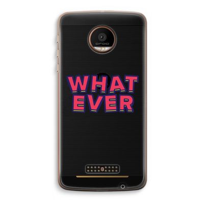 Whatever: Motorola Moto Z Force Transparant Hoesje