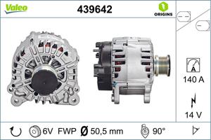 Dynamo / Alternator NEW ORIGINAL PART VALEO, Spanning (Volt)14V, u.a. für Audi