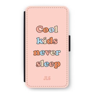 Cool Kids Never Sleep: iPhone 11 Pro Flip Hoesje