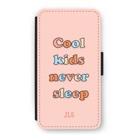 Cool Kids Never Sleep: iPhone 11 Pro Flip Hoesje