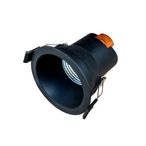 LED inbouwspot zwart Ø68-73mm 6W 2200K 370 Lm Triac Dimbaar Zwart