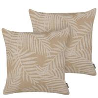 Beliani - RUBUS - Sierkussen set van 2 - Beige - Jute