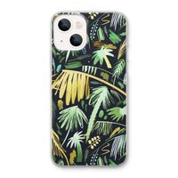 Tropical Palms Dark: iPhone 13 Transparant Hoesje