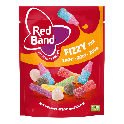 Red Band snoepmix fizzy zak (10x 215g)