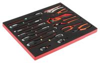 Bahco Foaminlay Fit&Go 3/3 met schroevendraaiers en tangen - 19-delig - FF1A5001