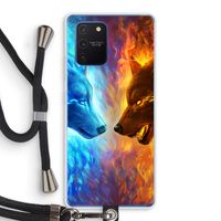 Fire & Ice: Samsung Galaxy Note 10 Lite Transparant Hoesje met koord