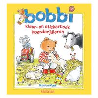 Uitgeverij Kluitman Bobbi Kleuren Stickerboek Boerderijdieren - thumbnail