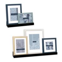 ZEP - Set van 5 houten fotolijsten Maratea incl. 2 zwarte schappen - EG958 - thumbnail