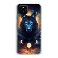Wolf Dreamcatcher: Google Pixel 5a 5G Transparant Hoesje