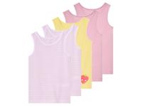 lupilu 5 kinder hemden (roze/geel, 98/104)