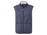 esmara Gebreid fleecevest voor dames met teddypluche (XS (32/34), Marineblauw)