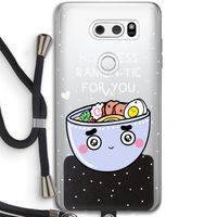 I'm A Hopeless Ramen-Tic For You: LG V30 Transparant Hoesje met koord