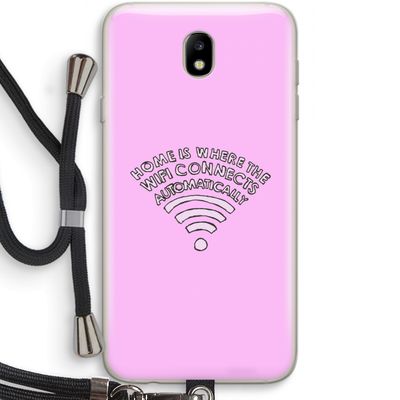 Home Is Where The Wifi Is: Samsung Galaxy J7 (2017) Transparant Hoesje met koord