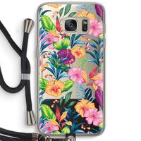 Tropisch 2: Samsung Galaxy S7 Transparant Hoesje met koord