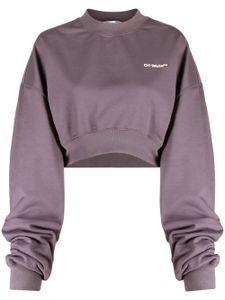 Off-White sweat à logo imprimé - Violet