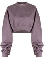 Off-White sweat à logo imprimé - Violet - thumbnail