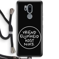 Vriendelijkheid: LG G7 Thinq Transparant Hoesje met koord