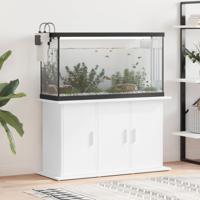 Aquariumstandaard 101x41x58 cm bewerkt hout wit - thumbnail