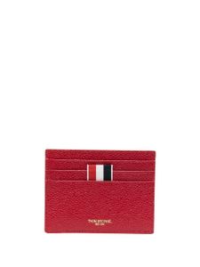 Thom Browne porte-cartes en cuir grainé - Rouge