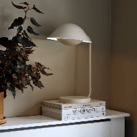 Beige tafellamp met E14 fitting en schakelaar &apos;Nordlux Freya&apos; 40 cm