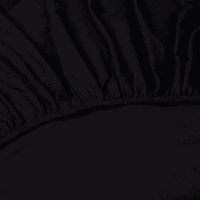 Kayori Nagano hoeslaken Flanel zwart 180x210/220