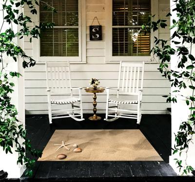 Natuur vinyl vloerkleed Summer vibe vinyl vloerkleed zand