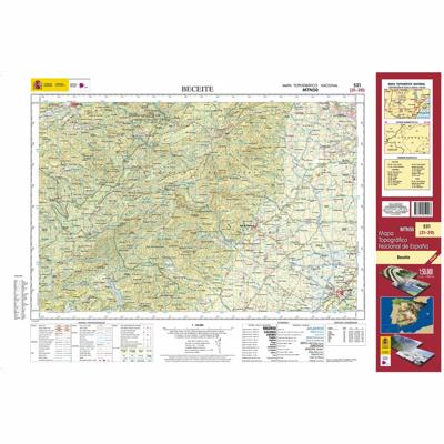 Topografische kaart 521 MT50 Beceite | CNIG - Instituto Geográfico Nacional1