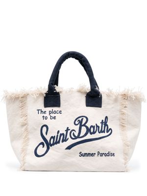 MC2 Saint Barth sac cabas Vanity en toile - Tons neutres