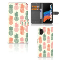 Samsung Galaxy Xcover 6 Pro Book Cover Ananas