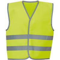 Veiligheidshesje / vestje voor kinderen - geel - maat M - met reflectie - reflectievest