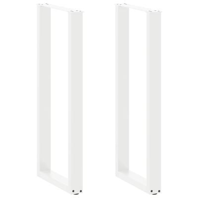 Bartafelpoten 2 st U-vormig 40x(110-111) cm staal wit