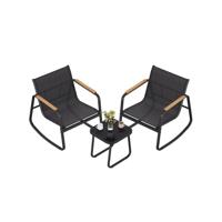 Tuinmeubelset met Schommelstoelen en Tafel