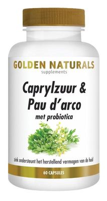 Golden Naturals Caprylzuur & Pau d&apos;arco met probiotica