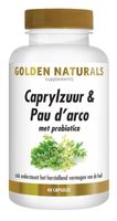 Golden Naturals Caprylzuur & Pau d&apos;arco met probiotica - thumbnail