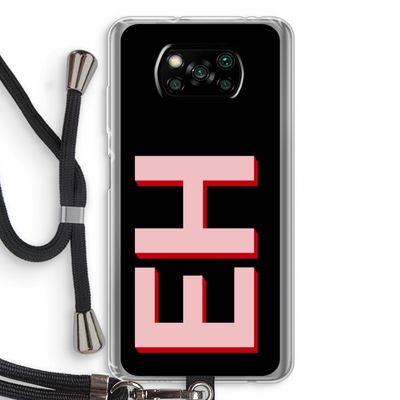 Monogram: Xiaomi Poco X3 Pro Transparant Hoesje met koord