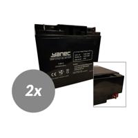YANEC gel accu 12v 20ah vervangingsset (excl. kabels)