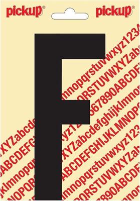 Plakletter Nobel Sticker letter F zwart Pickup - Pickup