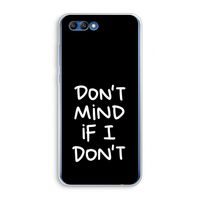 Don't Mind: Honor 10 Transparant Hoesje