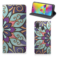 Samsung Galaxy M20 Smart Cover Purple Flower