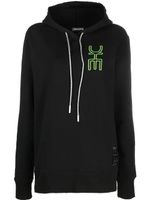 DRHOPE hoodie en coton à logo brodé - Noir