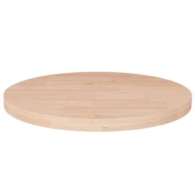 Tafelblad rond Ø50x2,5 cm onbehandeld massief eikenhout