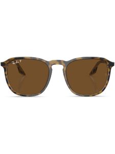 Ray-Ban logo-plaque round-frame sunglasses - Vert