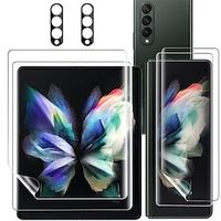 [6-pack] Schermbeschermer cameralensbeschermer Screenprotector voor en achter Voor Samsung Galaxy Z-vouw 6 Z Fold 5 Z Fold 4 Z Fold 3 Gehard Glas TPU-hydrogel 9H-hardheid Anti-vingerafdrukken Lightinthebox