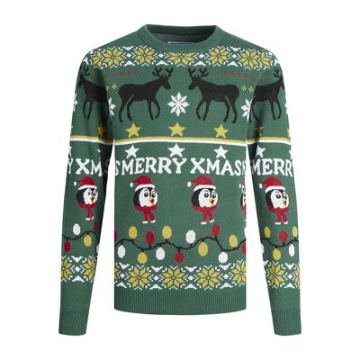 Unisex Trui JORHOHO Jack & Jones 12221312 Groen - Maat: 14 Jaar