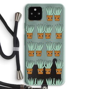 Sansevieria: Pixel 5a 5G Transparant Hoesje met koord